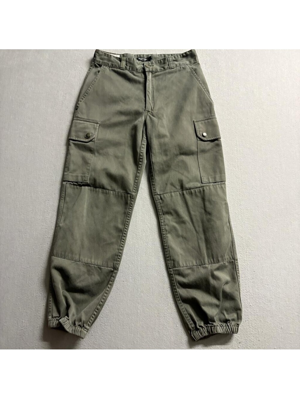 Nasty Gal Collection Cargo Pants Womens Medium Green Jogger Utility High Rise